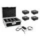 4x flat spotlight with 15 W RGBW LED, flightcase and charger-Bild-1