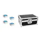 4x flat spotlight with 3 x 8 W RGBW LED including PRO flightcase-Bild-1
