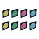 EUROLITE Set 8x Dichroic filter, black frame PAR-64, assorted-Bild-1