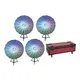 4x LED Umbrella inklusive Flightcase mit Rollen-Bild-1