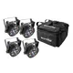 4x DMX spotlight with 12 x 1 W LED in RGBW including black soft bag-Bild-1