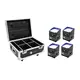4 x Uplight résistant aux intempéries, 4 x LED 4in1 10 W, flightcase PRO à fonction de chargement inclus-Bild-1