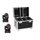 2x narrow angled spotlight with 3 hypno rings and 30 W LED incl. PRO flightcase-Bild-1
