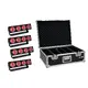 4x LED light effect bar with RGB color mixing and IR remote control incl. PRO flightcase-Bild-1