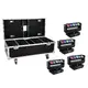 4x narrow angle LED Moving Bar with 5 RGBW LEDs including PRO flightcase with wheels-Bild-1