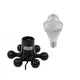 EUROLITE Set LED BCL-1 + Hexopus Fassung schwarz-Bild-1