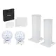 2 x Stage Stand 100 cm, 2 x LED effet de faisceau en blanc incluses-Bild-1