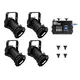 EUROLITE Set 4x PAR-16 Spot bk dim2warm + EDX-4 DMX RDM LED Dimmer Pack-Bild-1