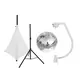 Mirror ball incl. stand mount with motor, tripod cover and speaker stand-Bild-1