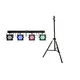 Bar with 4 powerful RGBAW/UV spots, QuickDMX, remote control and bag incl. steel stand-Bild-1
