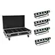 4x Akku-LED-Leiste mit 4in1-LEDs und Fernbedienung inkl. PRO Flightcase mit Ladefunktion-Bild-1