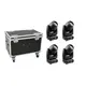 4x High-Power Beam mit OSRAM SIRIUS HRI 132-W-Lampe inklusive PRO Flightcase-Bild-1