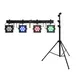 R with 4 powerful RGBAW/UV spots, QuickDMX, remote control and bag incl. lighting stand-Bild-1
