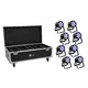 8x IP65-Akku-Scheinwerfer mit RGBW-LEDs und WDMX inkl. PRO Flightcase mit Ladefunktion-Bild-1