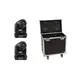 2x LED-Moving-Head Spot inklusive Flightcase mit Rollen-Bild-1