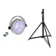 Midsize spotlight with halogen lamp and LED ambient illumination incl. follow stand-Bild-1