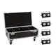 4x Audience Blinder mit 2x 100-W-COB-LED in warmweiß inklusive Flightcase-Bild-1