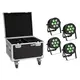 EUROLITE Set 4x LED IP PAR 7x9W SCL Spot + Case with wheels-Bild-1