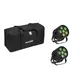 EUROLITE Set 2x LED Silent Par 6 QCL floor bk + Soft Bag-Bild-1