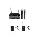 OMNITRONIC Set UHF-E2 Wireless Mic System + 2x BP + 2x Lavalier Microphone 527.5/529.7MHz-Bild-1
