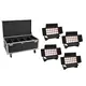 EUROLITE Set 4x Multiflood IP 18x10W RGBW Wash CRMX + Case with wheels-Bild-1