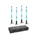 EUROLITE Set 4x AKKU IP Pixel Tube 360° PRO CRMX + Kunststoffcase-Bild-1