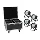 EUROLITE Set 4x LED IP PAR 14x10W HCL + Flightcase-Bild-1
