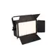 Lampada a pannello ricaricabile con 168 LED bianchi doppi, presa QuickDMX e limitatore ad alette-Bild-1
