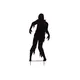 Zombie-Silhouette Mann als Blickfang im Garten-Bild-1