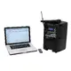 Portable 8" PA system with UHF receiver unit, audio player,Bluetooth and 60 watts power-Bild-3