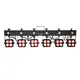 Barre, 6 projecteurs RGBW et 6 LED blanches stroboscopiques-Bild-4