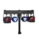 Barra per effetti luminosi DMX con 2 derby a LED rotanti, 2 spot a LED e 2 laser (RG/2M)-Bild-11