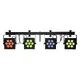 Bar with 4 spots with 7 x 10 W 5in1 LED each, with 5-pin QuickDMX connector-Bild-6