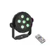 Piccolo spot con 6 LED, cambio colore RGB controllato dalla musica e telecomando IR-Bild-1