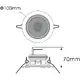 2.5" full-range flush-mount speaker, public address systems 100V, 6 W RMS, Ø 8 cm-Bild-4
