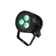 Wetterfester (IP65) Scheinwerfer mit 3 x 9-W LED und 7in1 SCL RGB/CW/WW/A/UV-Farbmischung-Bild-3