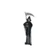Hängefigur Skelett mit schwarzem Umhang und Sense-Bild-1