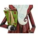 In Handarbeit hergestellte Santa-Claus-Figur aus Metall, mit Geschenk und Glocke, Farblackierung-Bild-3