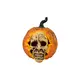 Pumpkin with skull mask for hanging or standing-Bild-1