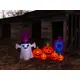 Self-inflating Halloween scene, ghost with pumpkins and gravestone as decoration object-Bild-7