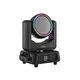 Moving head with rotating mirror half ball, flat mirror and colored LED ring-Bild-1