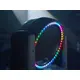 Moving head with rotating mirror half ball, flat mirror and colored LED ring-Bild-10
