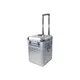 CD/LP case in polished aluminum housing and telescopic handle-Bild-1