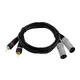 OMNITRONIC Adapter Cable 2xXLR(M)/2xRCA 3m bk-Bild-2