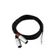 OMNITRONIC Adapter Cable 3.5 Jack/2xXLR(M) 3m bk-Bild-2