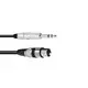 OMNITRONIC Adapter Cable XLR(F)/Jack stereo 2m bk-Bild-1
