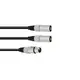 OMNITRONIC Adapterkabel XLR(F)/2xXLR(M) 1m sw-Bild-1