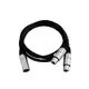 OMNITRONIC Adaptercable XLR(M)/2xXLR(F) 0.5m bk-Bild-2