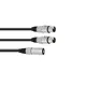 OMNITRONIC Adapterkabel XLR(M)/2xXLR(F) 1m sw-Bild-1