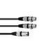 OMNITRONIC Adapter Cable XLR(M)/2xXLR(F) 1.5m bk-Bild-1